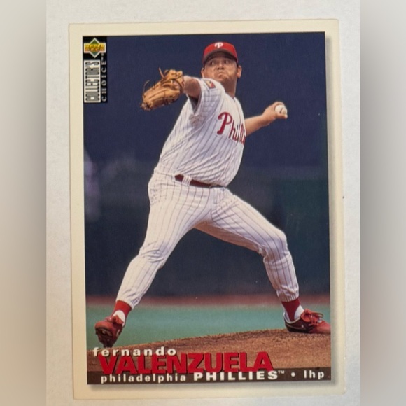 Upper Deck Other - Trading card baseball 1995 The Upper Deck # 364 Fernando Valenzuela ( Phillies )